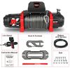 X-BULL 13500 lb Winch Load Capacity Electric Winch -12V DC Power for Towing Truck Off Road, 2 in 1 Wireless Remote,13500 XRS Series