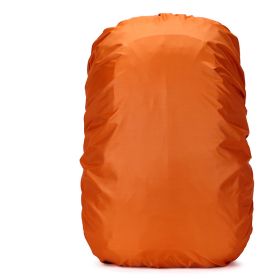 1pc 60L Portable Outdoor Backpack; Waterproof Dust Cover Travel Backpack Rain Cover Camping Sports Accessories (Color: Orange)