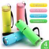 Glow In Dark Flashlight; Rubber Coated Mini 9 LED Flashlight; Portable Handy Light For Camping; Hiking; Night Reading; Cycling; Backpacking