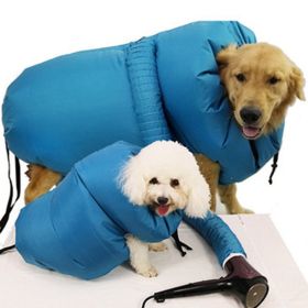 Dog Drying Coat; Pet Drying Bag Use With Dog Blower Grooming Dryer; Protable Fast Easy Blower (size: S)