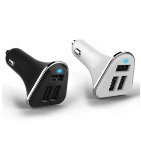 Urban Power with Triple USB Car Charger with 52 amps (Color: Black)