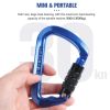 Heavy Duty 30KN Auto Locking Climbing Carabiner Clips Twist Lock